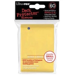 Ultra PRO Japanese Size Deck Protector Sleeves - Yellow (60 Pack)