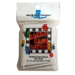 Iello Board Game Sleeves – 100 Clear Small Card Protectors (44x68mm)