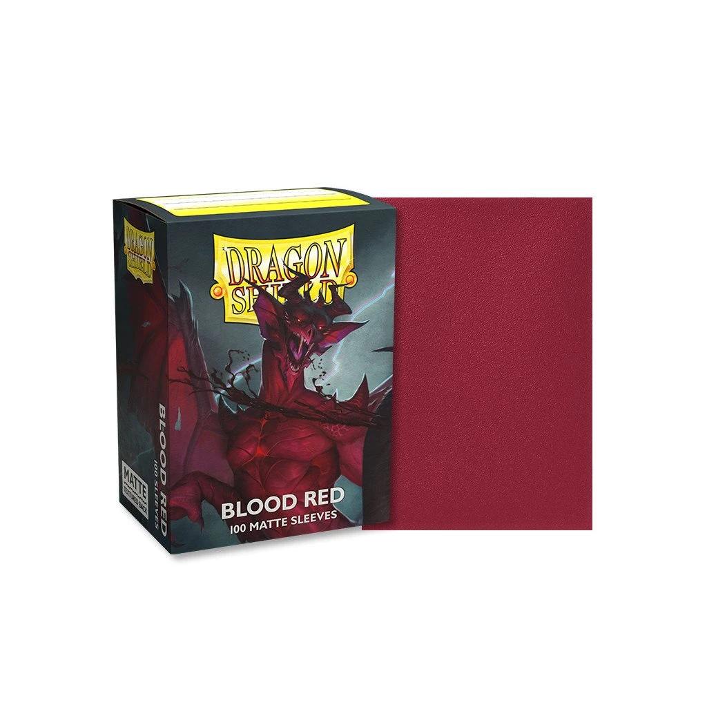 Dragon Shield Dual Matte Card Sleeves - Blood Red (100 Count) 2 Dragon Shield Dual Matte Card Sleeves - Blood Red (100 Count) – Image 2