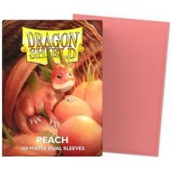 Dragon Shield Dual Matte Peach Standard Size Card Sleeves (100 Count)