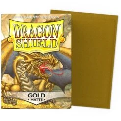 Dragon Shield Matte Gold Standard Size Card Sleeves - 100 Count