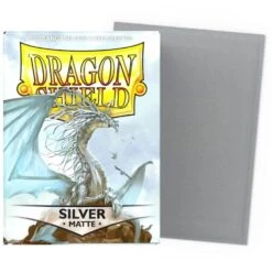Protège Cartes – Dragon Shield : DS100 – MATTE – (STD X100) : Argent – Silver