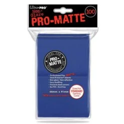 Protège-cartes Premium Pro-Matte Bleu pour Pokémon & Magic - 100 Unités