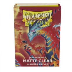 Dragon Shield Japanese Size Outer Sleeves – Matte Clear (60 Count)