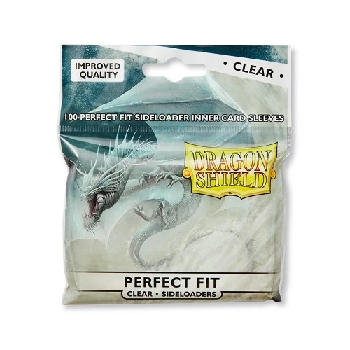 Dragon Shield - 100 Protèges Cartes Perfect Fit Sideloaders Clear 1 Dragon Shield - 100 Protèges Cartes Perfect Fit Sideloaders Clear