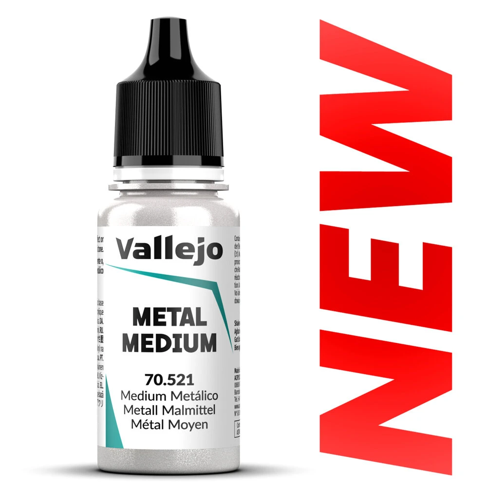 Vallejo Game Color Metallic Medium (18ml) - 70.521 Hobby Paint 1 Vallejo Game Color Metallic Medium (18ml) - 70.521 Hobby Paint