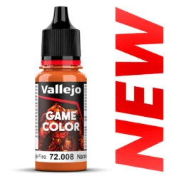 Vallejo Game Color 18ml - Orange Fire (72008) Acrylic Paint