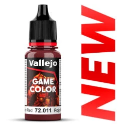 Vallejo Game Color 18ml: Gory Red (Rouge Nécrose) [72011] - Acrylic Hobby Paint