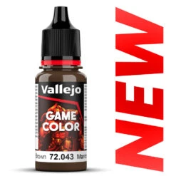 Vallejo Game Color: Beasty Brown (72.043) Acrylic Miniature Paint - 18ml