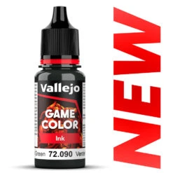 Vallejo Game Color 18ml - Black Green [72090] Acrylic Paint