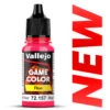 Vallejo Game Color 72157 Fluorescent Red (Rouge Fluo) - 18ml Acrylic Paint