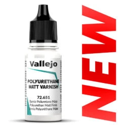 Vallejo – 18ML – Vernis Polyuréthane Mat – Polyurethane Matt Varnish [72651]
