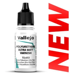 Vallejo 18ml Polyurethane Ultra Matt Varnish - Game Color Hobby Paint