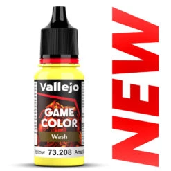 Vallejo Game Color Wash: Yellow - 18ml (73.208)