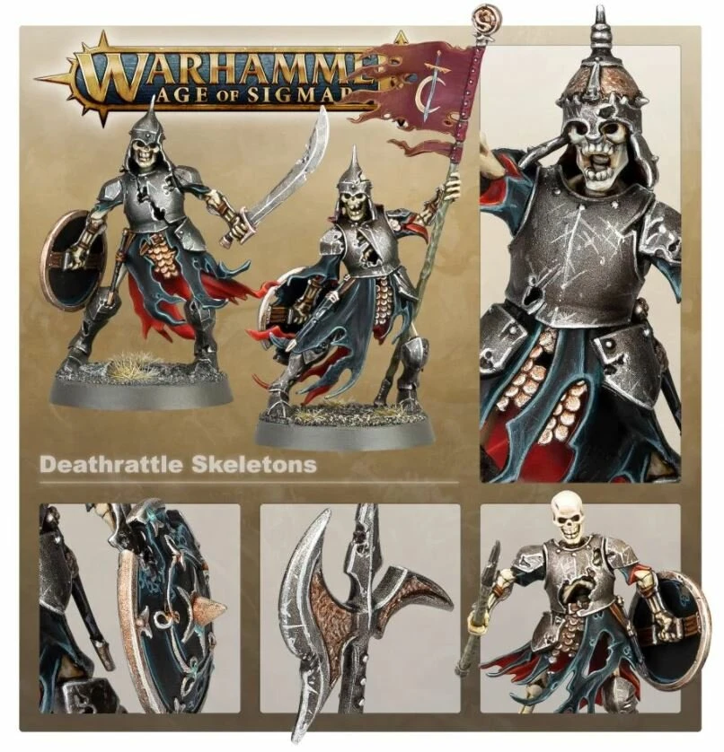 Games Workshop AOS – Soulblight Gravelords – Deathrattle Skeletons (91-42) 3 Games Workshop AOS – Soulblight Gravelords – Deathrattle Skeletons (91-42) – Image 3