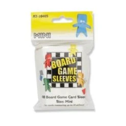Iello Board Game Sleeves – 100 Clear Mini Protectors for 41x63mm Cards
