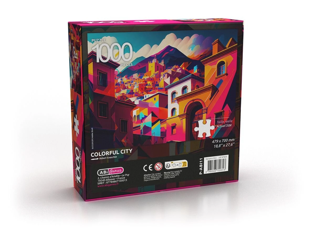 PUZZLE ABI 1000 – COLORFUL CITY 2 PUZZLE ABI 1000 – COLORFUL CITY – Image 2