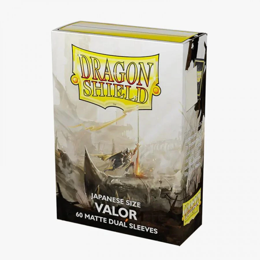 Dragon Shield Dual Matte Japanese Size Sleeves - Valor (60 Count) 1 Dragon Shield Dual Matte Japanese Size Sleeves - Valor (60 Count)