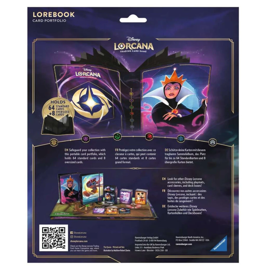 Ravensburger Disney Lorcana (FR) – SET 1-4 – Portfolio Reine 3 Ravensburger Disney Lorcana (FR) – SET 1-4 – Portfolio Reine – Image 3