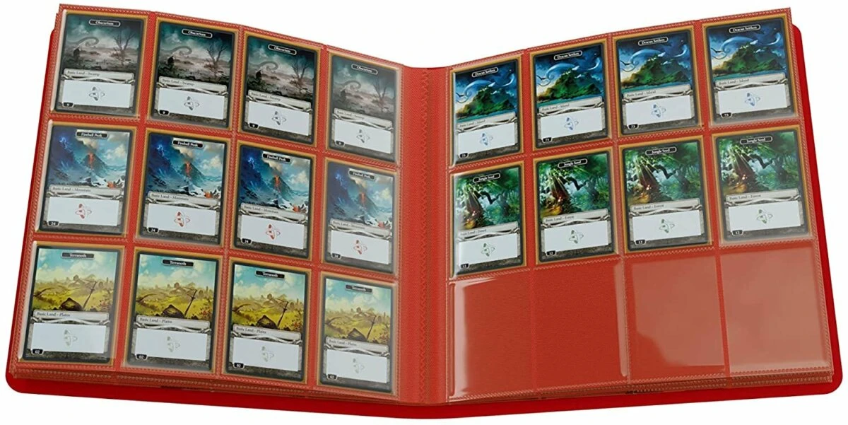 GameGenic 24-Pocket Card Album - Red (480 Card Capacity) 2 GameGenic 24-Pocket Card Album - Red (480 Card Capacity) – Image 2