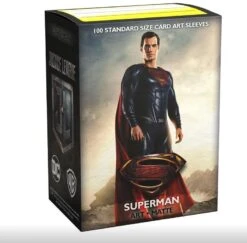 Dragon Shield Brushed Art Sleeves: DC Superman (100 Standard Size)