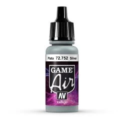 Vallejo Game Air: Elven Silver (Argent Elfique) - 17ml Acrylic Paint
