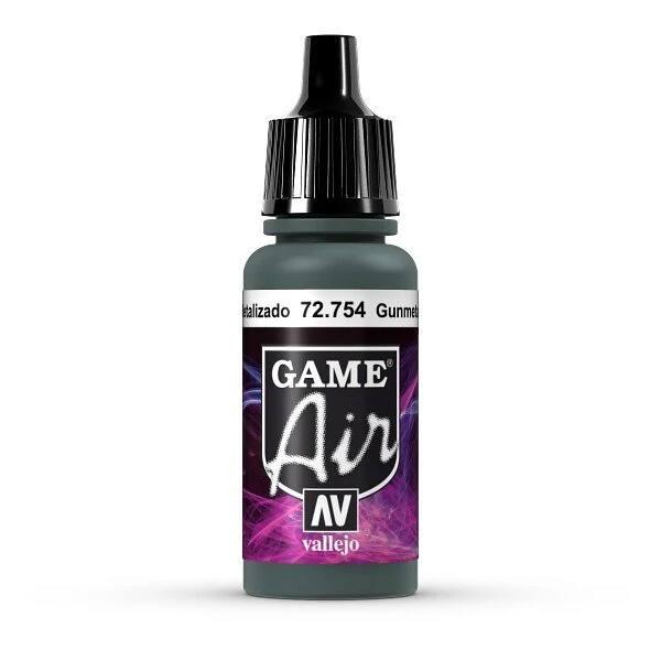 Vallejo Game Air Gunmetal PGA754 - 17ml Acrylic Airbrush Paint 1 Vallejo Game Air Gunmetal PGA754 - 17ml Acrylic Airbrush Paint