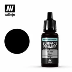 Vallejo Game Air Primer Black Base - 17ml Professional Airbrush Paint