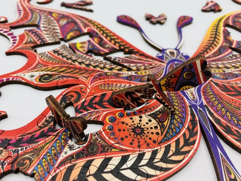 Puzzle En Bois – Papillon Illusionniste 6 Puzzle En Bois – Papillon Illusionniste – Image 6