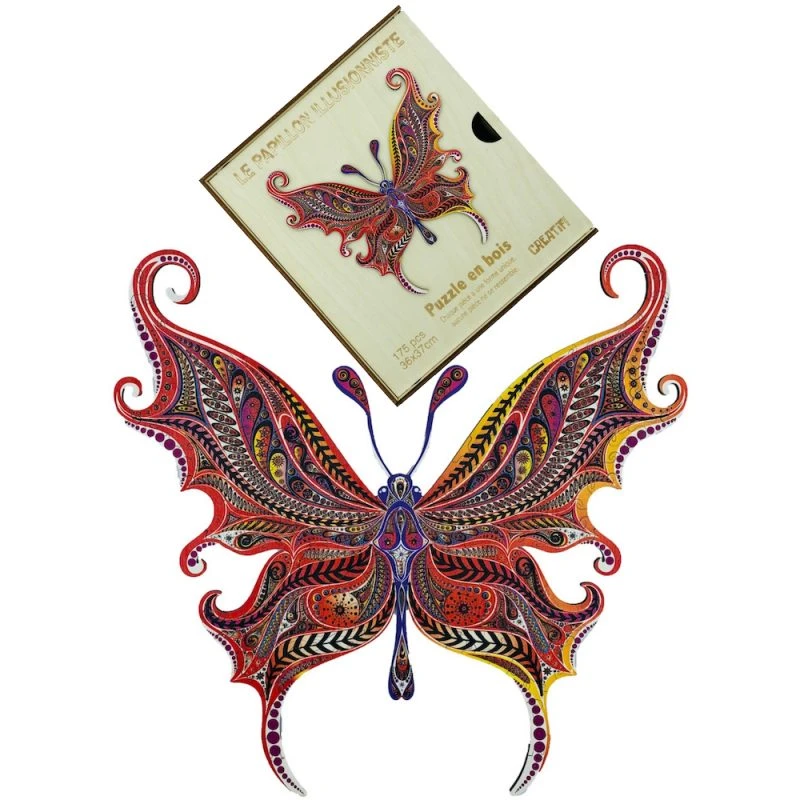 Puzzle En Bois – Papillon Illusionniste 3 Puzzle En Bois – Papillon Illusionniste – Image 3