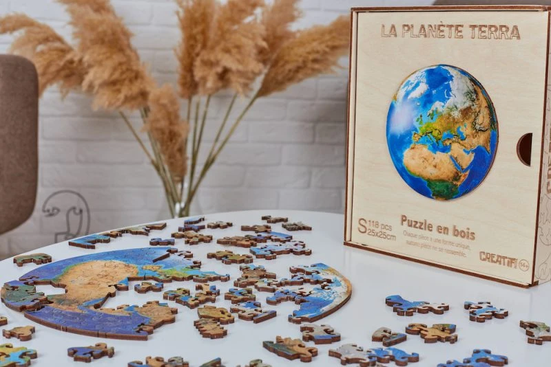 Puzzle En Bois – Planete Terra 7 Puzzle En Bois – Planete Terra – Image 7