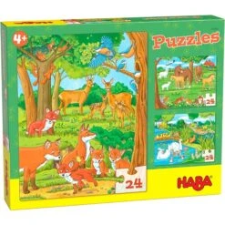 Puzzle – 24pc – Familles D’animaux (HABA)