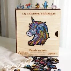 Puzzle En Bois – La Licorne Féérique 120pc