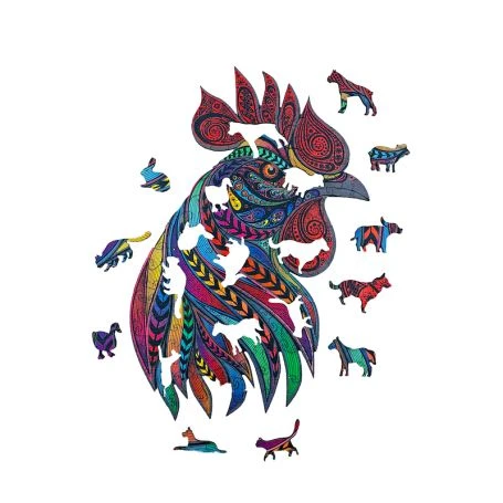 Puzzle En Bois – Le Coq Chanteur 2 Puzzle En Bois – Le Coq Chanteur – Image 2