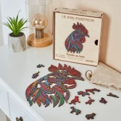 Puzzle En Bois – Le Coq Chanteur