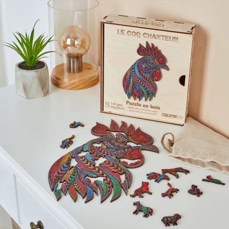 Puzzle En Bois – Le Coq Chanteur 1 Puzzle En Bois – Le Coq Chanteur