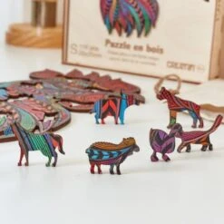 Puzzle En Bois – Le Coq Chanteur 9 Puzzle En Bois – Le Coq Chanteur -Les Des masKes Puzzle en Bois Le Coq Chanteur4