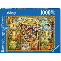 Iello RAVENSBURGER – Puzzle -1000p : Les Plus Beaux Thèmes Disney