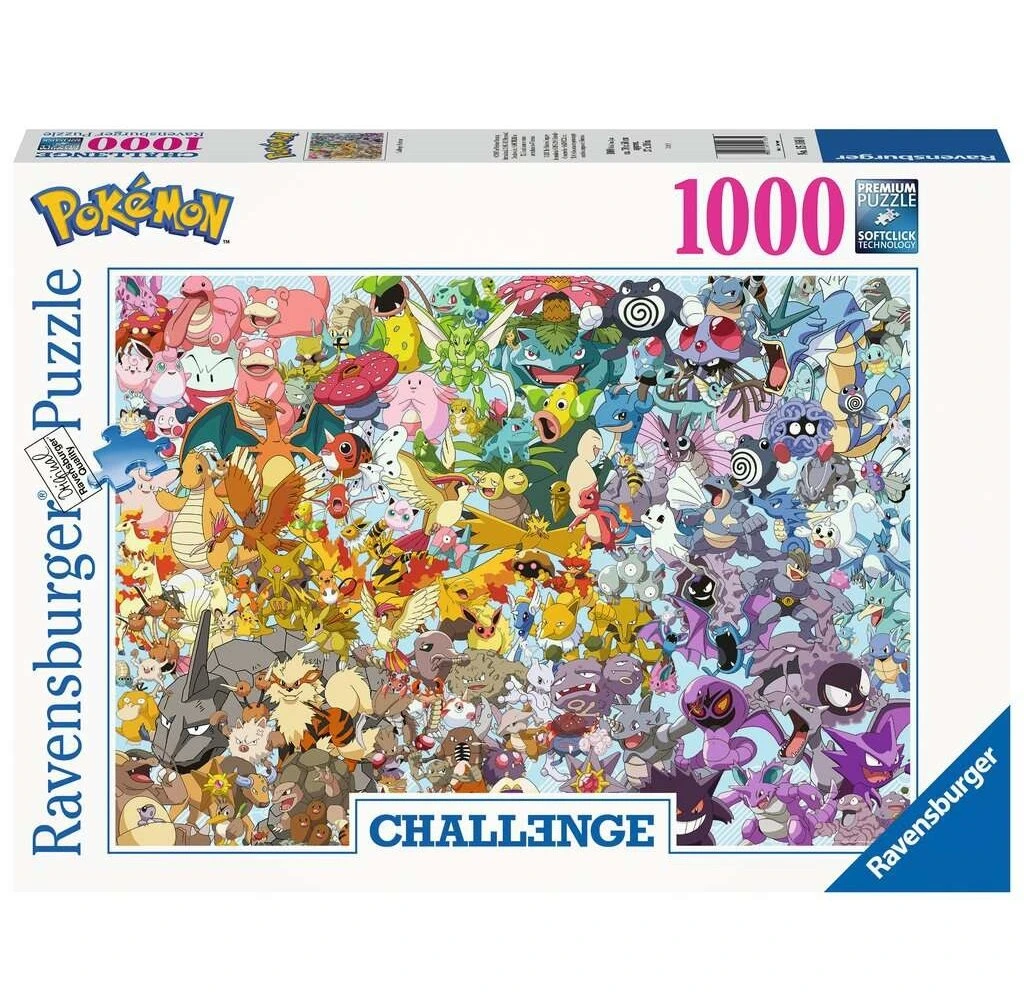 Iello RAVENSBURGER – Puzzle – 1000p : Pokemon (Challenge Puzzle) 1 Iello RAVENSBURGER – Puzzle – 1000p : Pokemon (Challenge Puzzle)