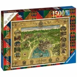 Iello RAVENSBURGER – Puzzle -1500p – La Carte De Poudlard – Harry Potter (165995)