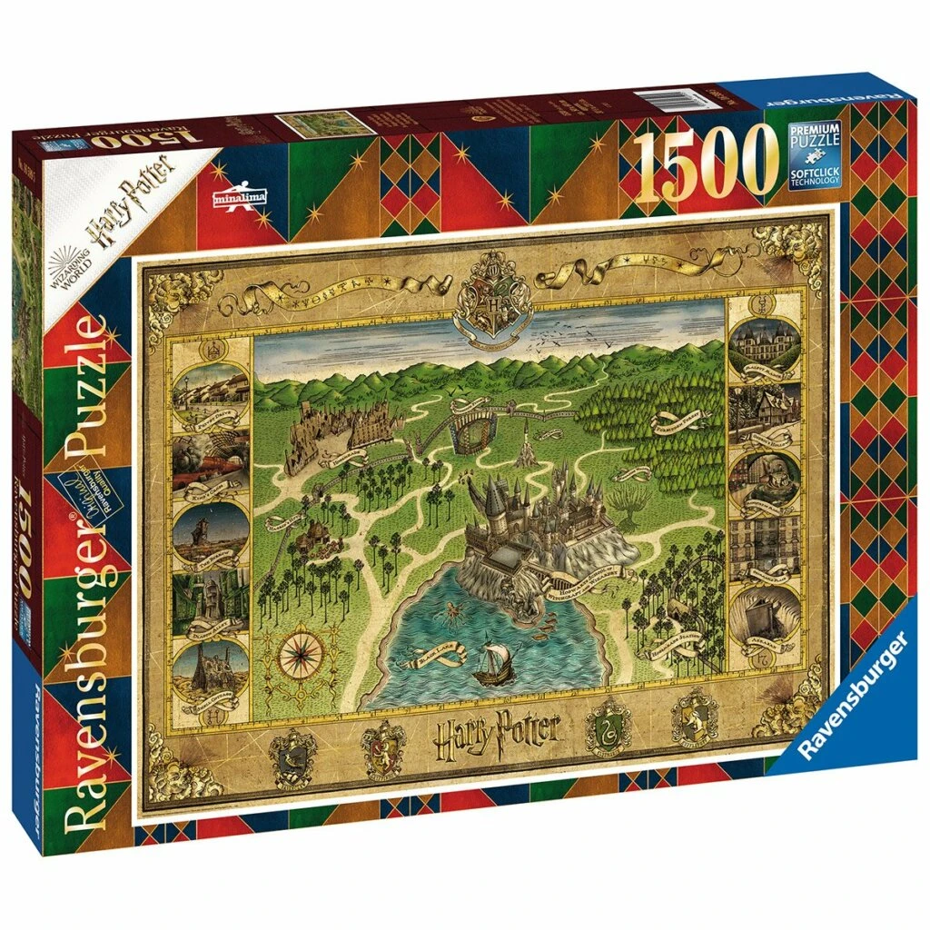 Iello RAVENSBURGER – Puzzle -1500p – La Carte De Poudlard – Harry Potter (165995) 1 Iello RAVENSBURGER – Puzzle -1500p – La Carte De Poudlard – Harry Potter (165995)