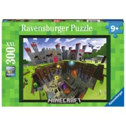 RAVENSBURGER – Puzzle – 300p : Découpe Minecraft