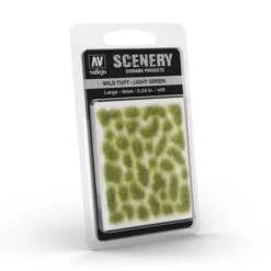 Vallejo Wild Tuft 6mm Light Green - Realistic Miniature Vegetation