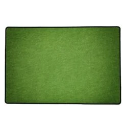 Professional Green Card Game Playmat - 60x40cm Non-Slip Surface