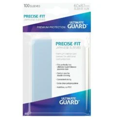 Ultimate Guard 100 Pochettes Precise-Fit Sleeves - Format Japonais Transparent