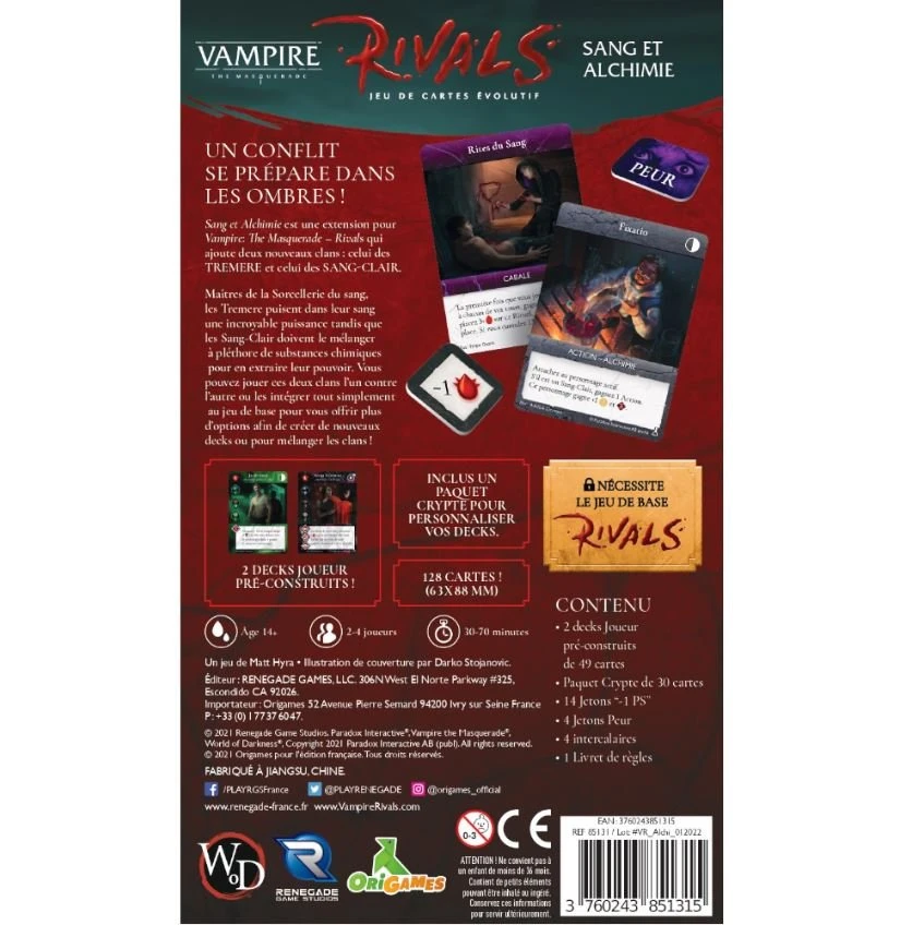 Vampire Rivals – Extension Sang Et Alchimie 2 Vampire Rivals – Extension Sang Et Alchimie – Image 2