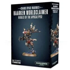 Games Workshop W40K – Chaos Space Marines – Haarken Worldclaimer, Herald Of The Apocalypse (43-23)