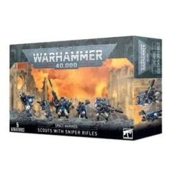 Games Workshop W40K – Space Marine – Scouts With Sniper Riffles (48-29)