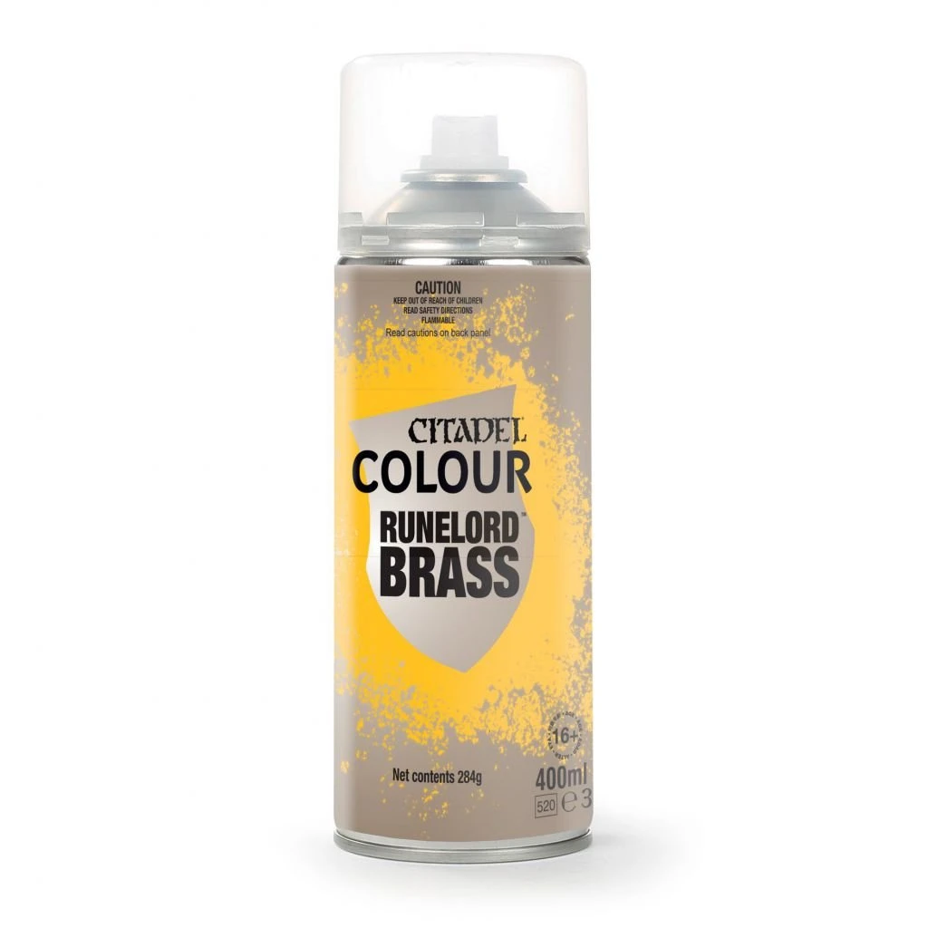 Games Workshop Citadel Spray Paint: Runelord Brass Undercoat (400ml) 1 Games Workshop Citadel Spray Paint: Runelord Brass Undercoat (400ml)