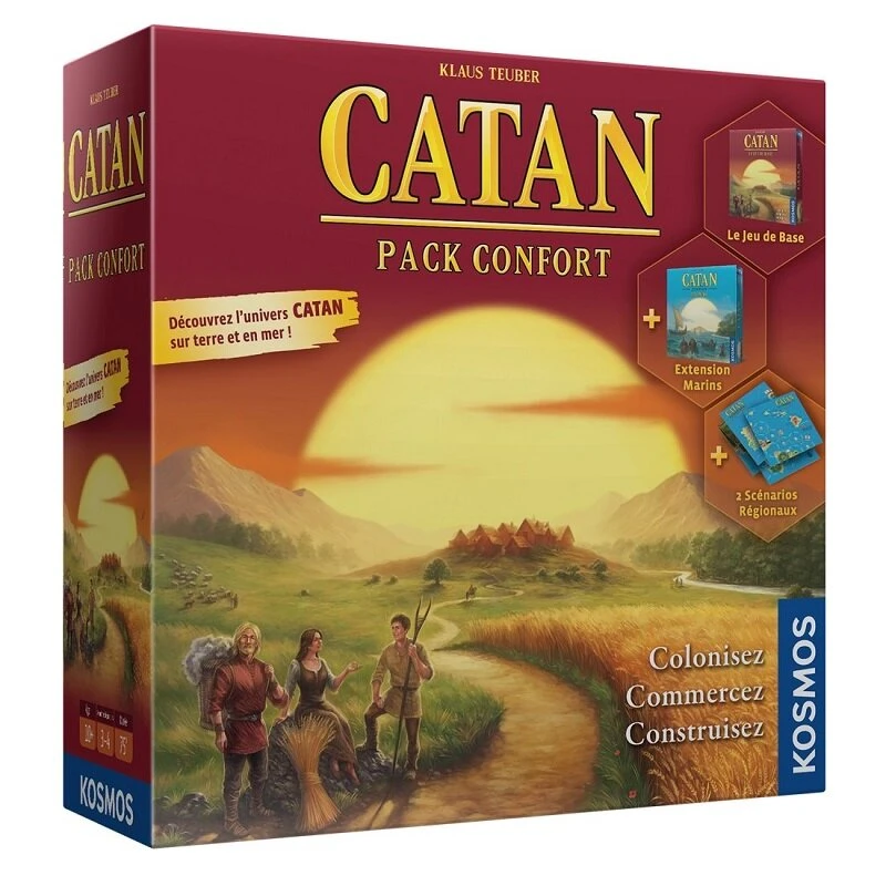 ASMODEE Catan – Pack Confort : Jeu De Base + Extensions 1 ASMODEE Catan – Pack Confort : Jeu De Base + Extensions